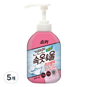 소키 간편한 속옷 울 중성세제 본품, 500ml, 5개