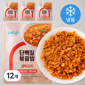 테이스틴 단백질 볶음밥 제육김치 (냉동), 200g, 12개