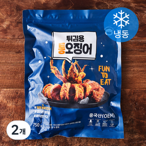 푸딩팩토리 튀김용 불꽃 통오징어 3개입 (냉동), 750g, 2개