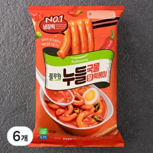 풀무원 밀 누들 국물떡볶이 2인분, 423.5g, 6개