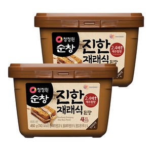 청정원순창 재래식 집된장 사각, 450g, 2개