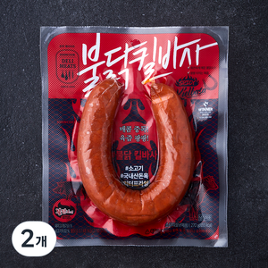 존쿡델리미트 불닭 킬바사, 270g, 2개