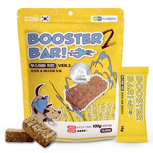 멍냥빌리지 강아지 부스터바 간식, 치킨, 100g, 1개