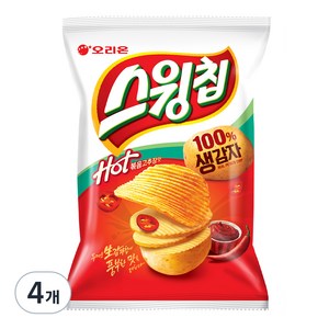 스윙칩 볶음고추장맛, 60g, 4개