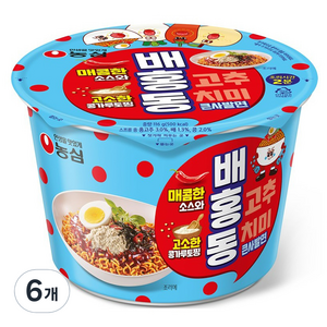 배홍동 큰사발면 116g, 6개