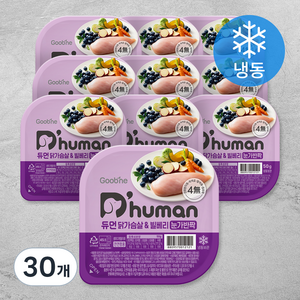 듀먼 전연령용 눈가반짝 냉동 화식사료, 닭, 50g, 30개