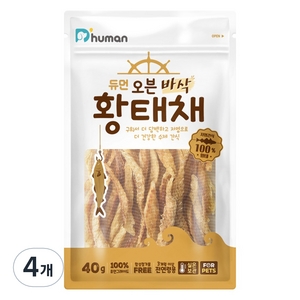 듀먼 강아지 오븐 바삭 황태채 수제간식, 황태, 40g, 4개