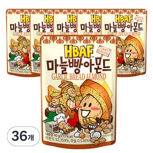 바프 마늘빵 아몬드, 40g, 36개