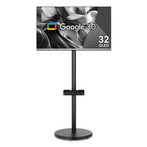 더함 FHD QLED 돌비 AI 구글 3.0 홈시네마 스마트 TV + 삼탠바이미 스탠드 라이트, 81cm(32인치), NA321QLED, MS22-241-B(블랙), 스탠드형, 고객직접설치