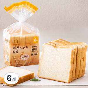 델리팜 더 부드러운 식빵 6입, 6개, 380g