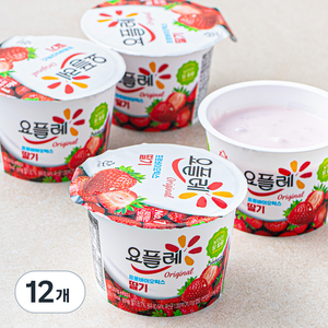 요플레 오리지널, 180g, 12개