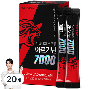 뉴트리디데이 시그니처 스트롱 아르기닌 7000 액상스틱 15p, 300g, 20개