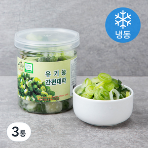 우리땅 유기농 인증 간편대파 (냉동), 150g, 3통