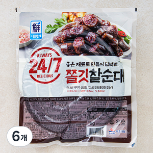 대림선 쫄깃 찰순대, 1kg, 6개