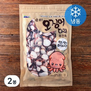 갯마을 조미 오징어 다리 동전족 (냉동), 500g, 2봉