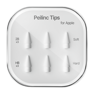 Peilinc 정품 애플펜슬 펜촉 1/2세대 호환 2B HB 총 6개입, 2B 3개입 + HB 3개입 ( 1BOX ), 1세트