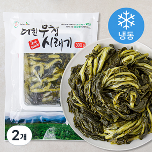 국내산 데친 숙성 무청시래기 (냉동), 300g, 2개