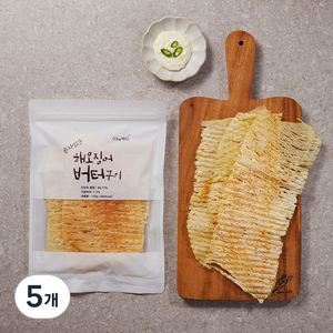 더먹다 자연오감 해오징어 버터구이, 120g, 5개