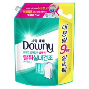 다우니 탈취 실내건조 세탁세제 리필, 4.1L, 1개