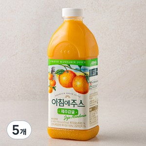 서울우유 아침에주스 제주감귤, 950ml, 5개