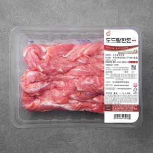 도드람한돈 등심꽃살 구이용 1등급 (냉장), 1kg, 1개