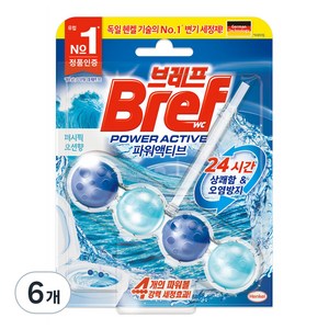 브레프 파워액티브 오션 퍼시픽 오션향, 50g, 6개