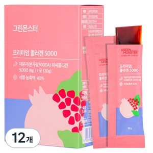 그린몬스터 프리미엄 콜라겐5000, 12개, 300g