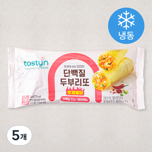 테이스틴 단백질 두부리또 로제불닭 (냉동), 130g, 5개