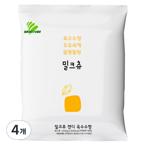 밀크츄 옥수수, 1kg, 4개