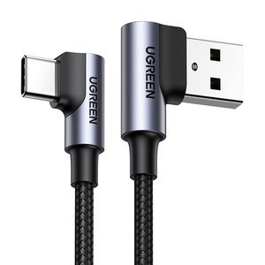 유그린 USB-C타입 더블 90도 고속충전케이블, 0.5m, 혼합색상, 1개