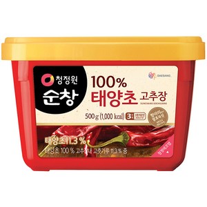 청정원순창 태양초 고추장, 500g, 1개