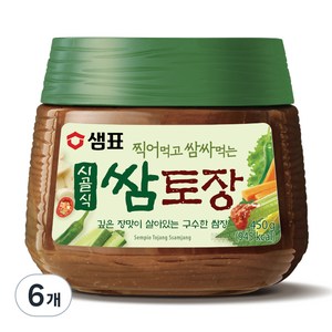 샘표 시골식 쌈토장, 450g, 6개