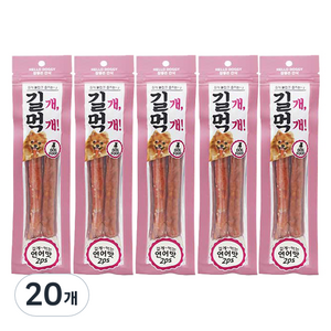 참좋은간식 길개먹개 강아지 간식 2p, 연어맛, 64g, 20개