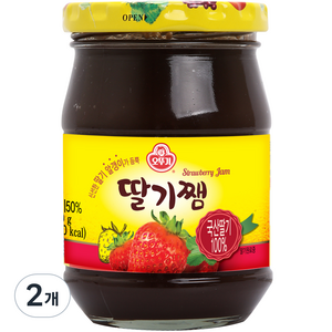 오뚜기 딸기쨈, 300g, 2개