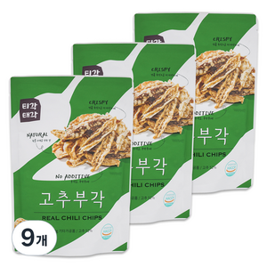 티각태각 고추부각, 60g, 9개