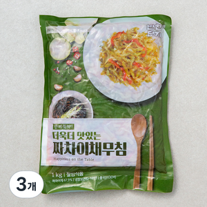 반찬단지 짜사이채 무침, 1kg, 3개