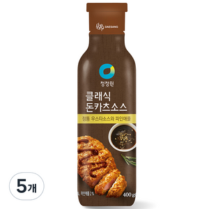 청정원 클래식 돈카츠 소스, 400g, 5개