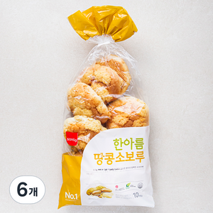 삼립 한아름 땅콩 소보루, 6개, 380g