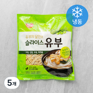 동원 슬라이스 유부 (냉동), 500g, 5개