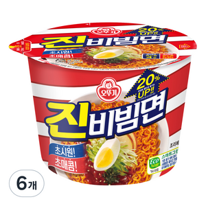 오뚜기 진비빔면 132g, 6개