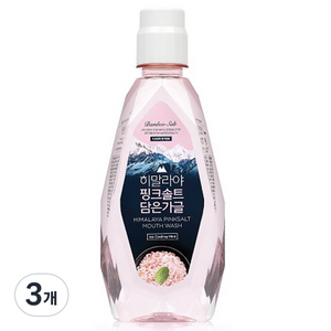 히말라야핑크솔트 담은 가글 아이스 카밍 민트 구강청결제, 760ml, 3개