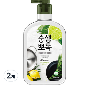 순샘 뽀독 주방세제 시트러스향, 750ml, 2개