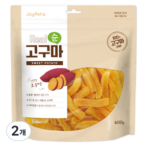 조이펫 강아지 리얼 순 건조간식, 고구마, 600g, 2개