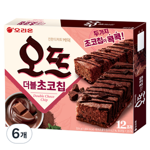 오리온 오뜨 더블초코칩 12p, 324g, 6개