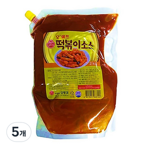 오뚜기 오쉐프 떡볶이소스 2kg, 5개