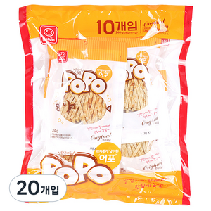 한진식품 부산어포 POPO, 24g, 20개