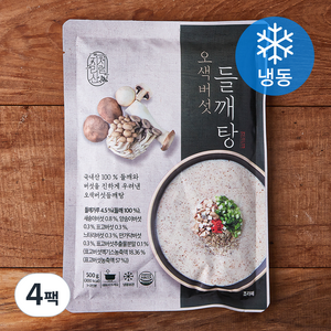 지리산처럼 오색버섯 들깨탕 1~2인분 (냉동), 500g, 4팩