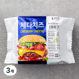 소와나무 체다치즈 22매입, 396g, 3개