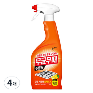 무균무때 주방용 세정제, 900ml, 4개