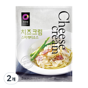 청정원 치즈크림 스파게티소스, 250g, 2개